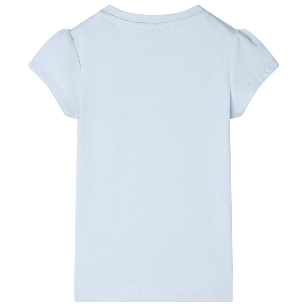 Camiseta infantil azul claro 140