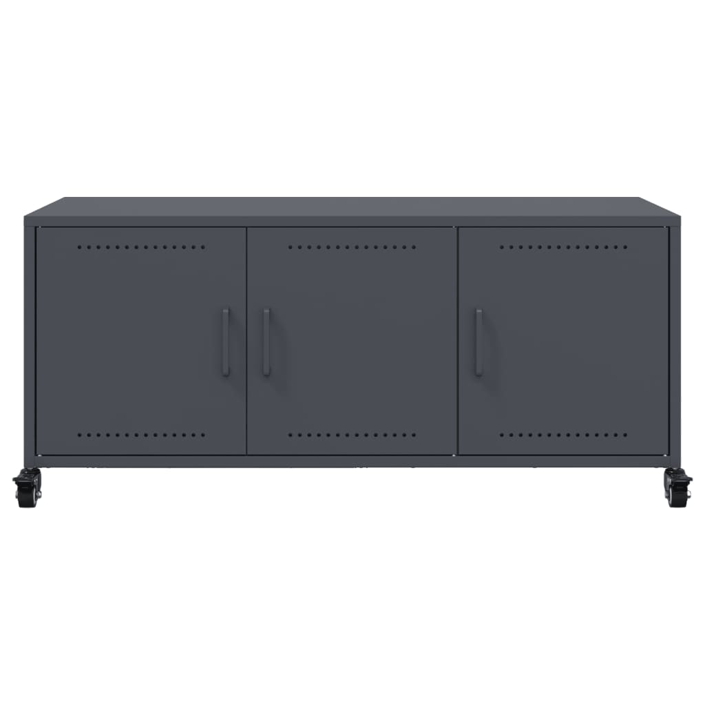 vidaXL Mueble de TV acero gris antracita 100,5x39x43,5 cm