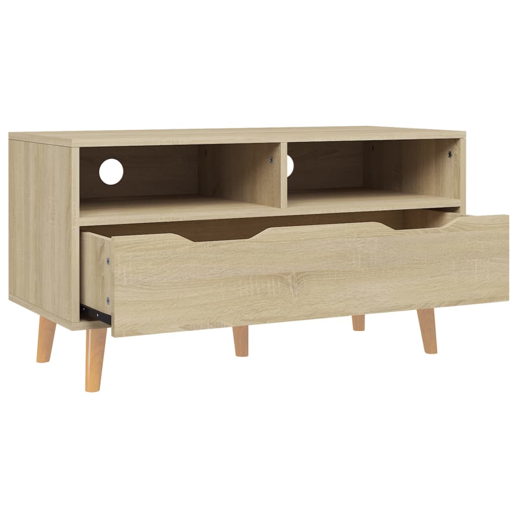 vidaXL Mueble de TV madera de ingeniería roble Sonoma 90x40x48,5 cm