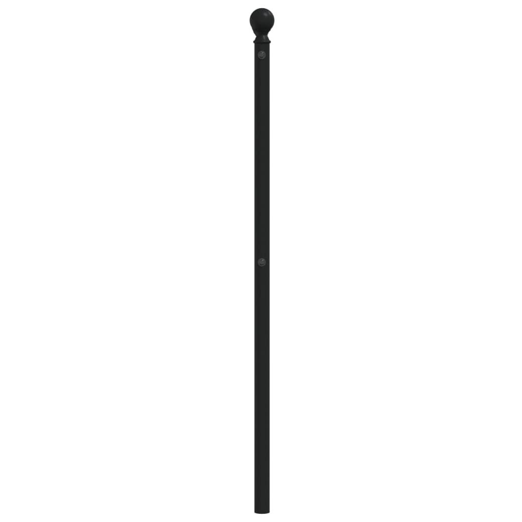 vidaXL Cabecero de metal negro 193 cm