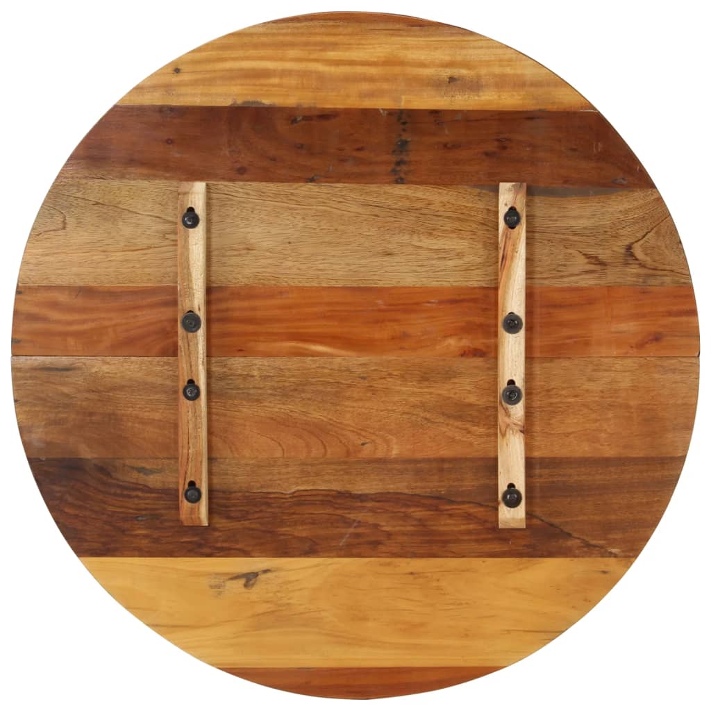Tablero de mesa redonda 80 cm 25-27 mm madera maciza reciclada - referencia  Mqm-286040