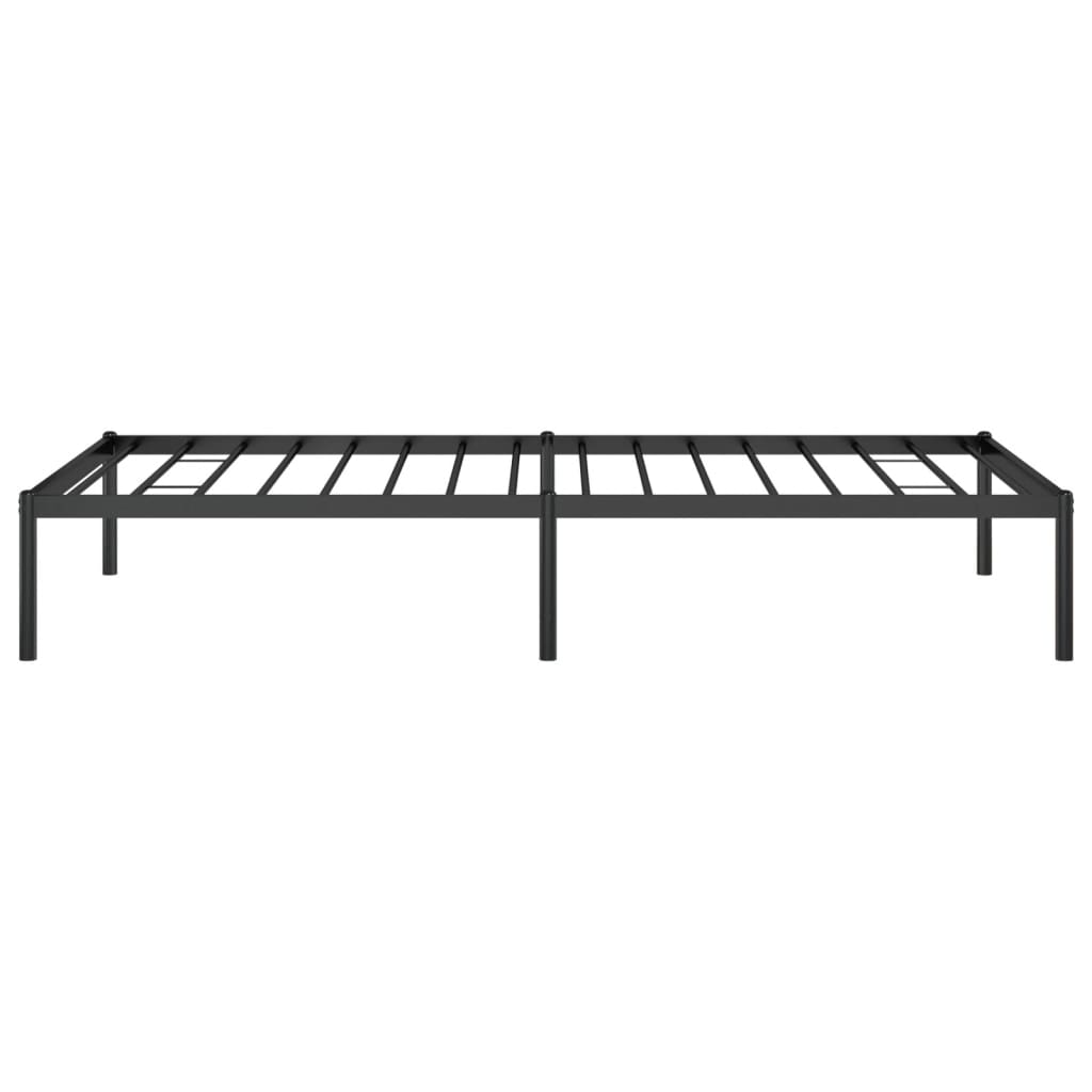 vidaXL Estructura de cama sin colchón metal negro 90x190 cm