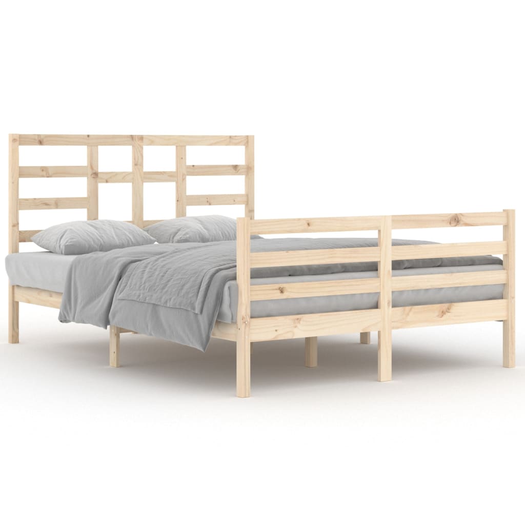 vidaXL Estructura de cama sin colchón madera blanco 140x200 cm