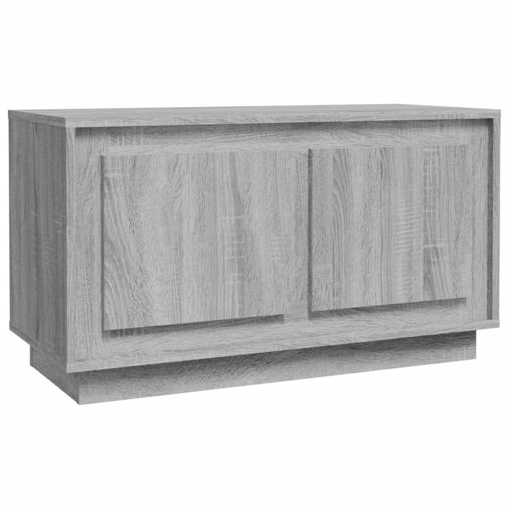 vidaXL Mueble para TV madera contrachapada gris Sonoma 80x35x45 cm