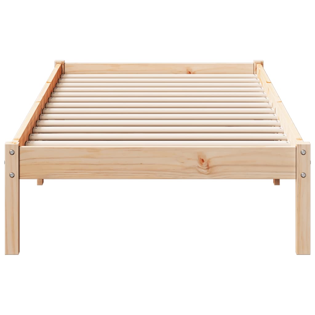 vidaXL Cama extralarga sin colchón madera maciza de pino 80x210 cm