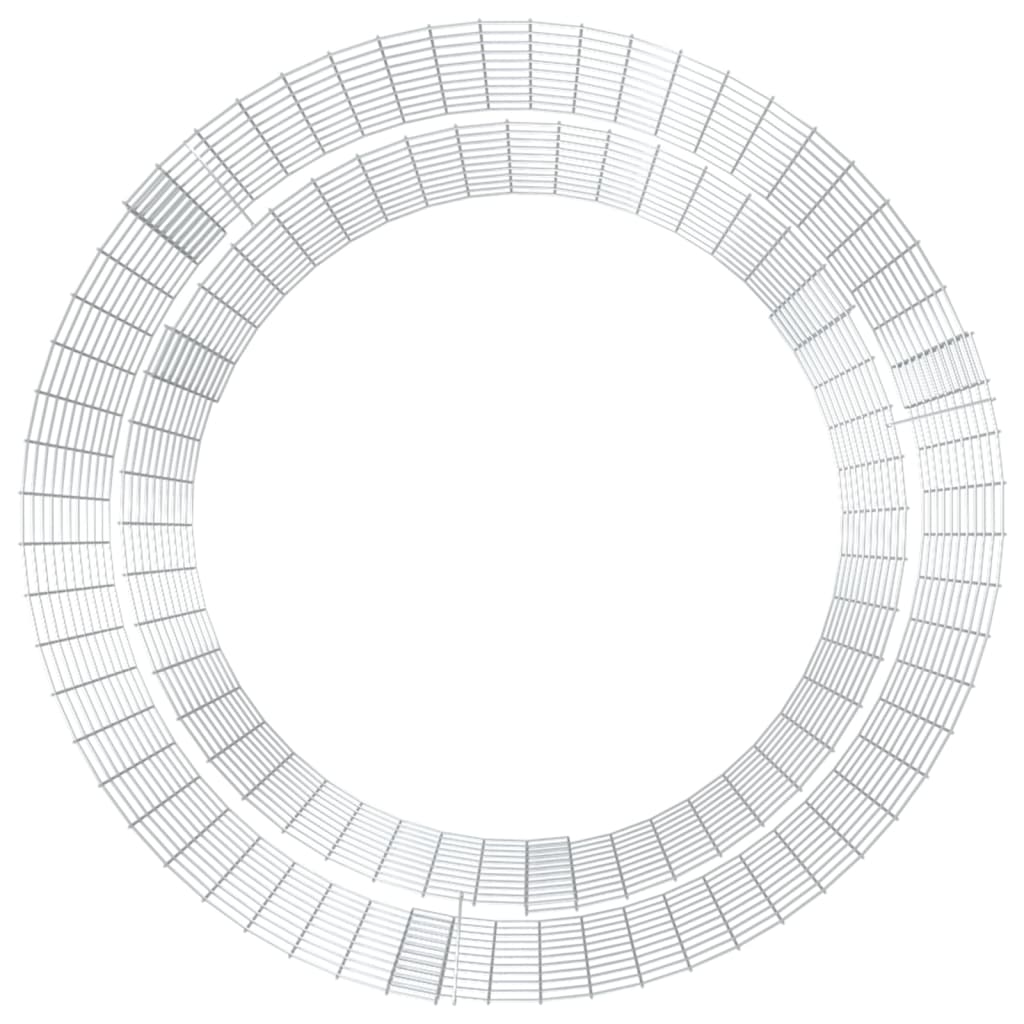 vidaXL Brasero de gaviones hierro galvanizado Ø100 cm