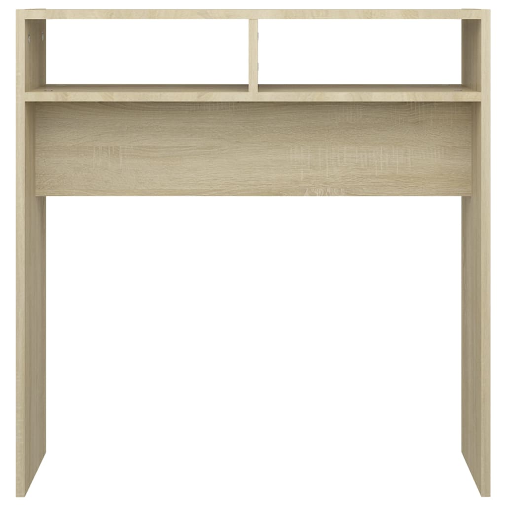 vidaXL Mesa consola madera contrachapada roble Sonoma 78x30x80 cm