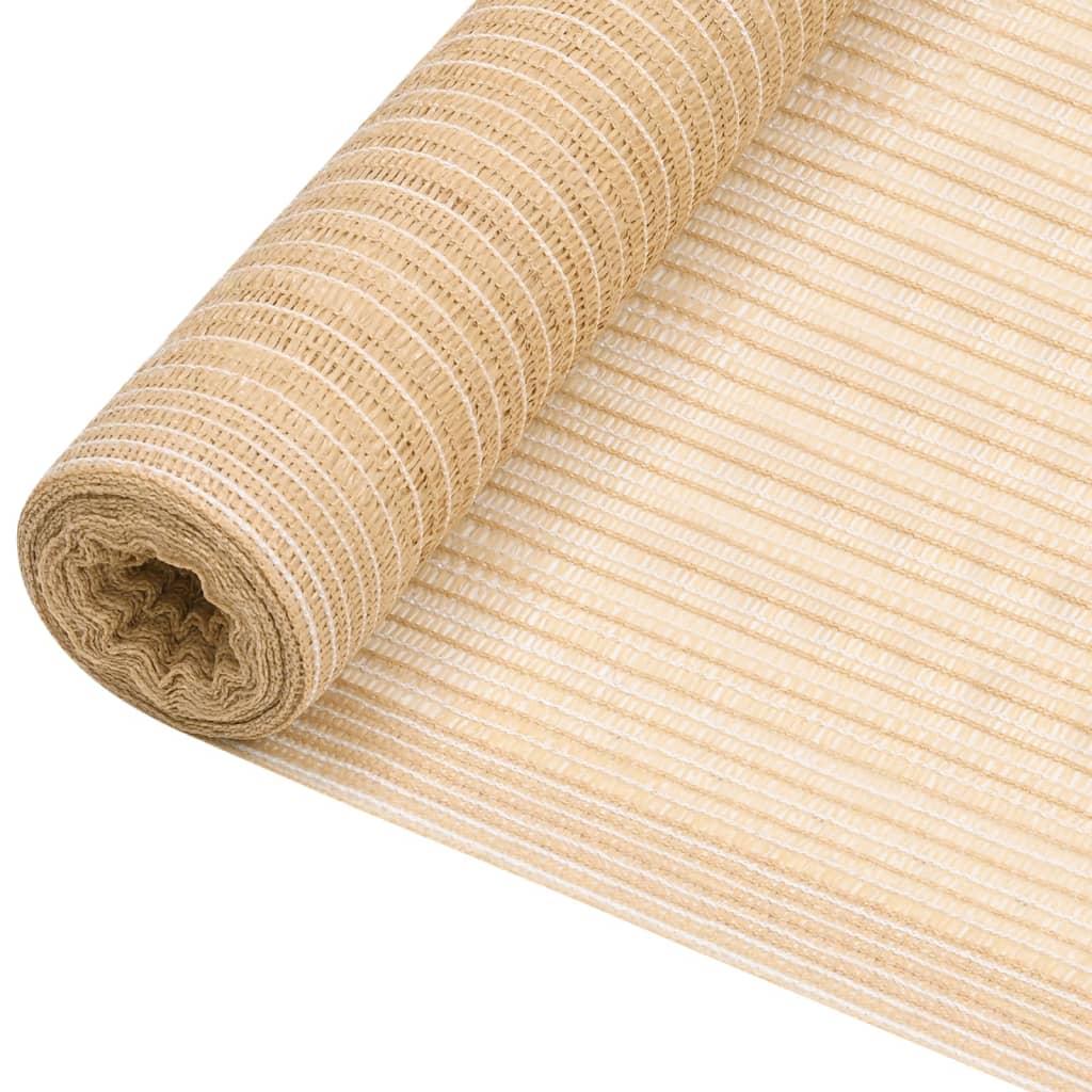 vidaXL Red de privacidad HDPE beige 1,5x25 m 150 g/m²