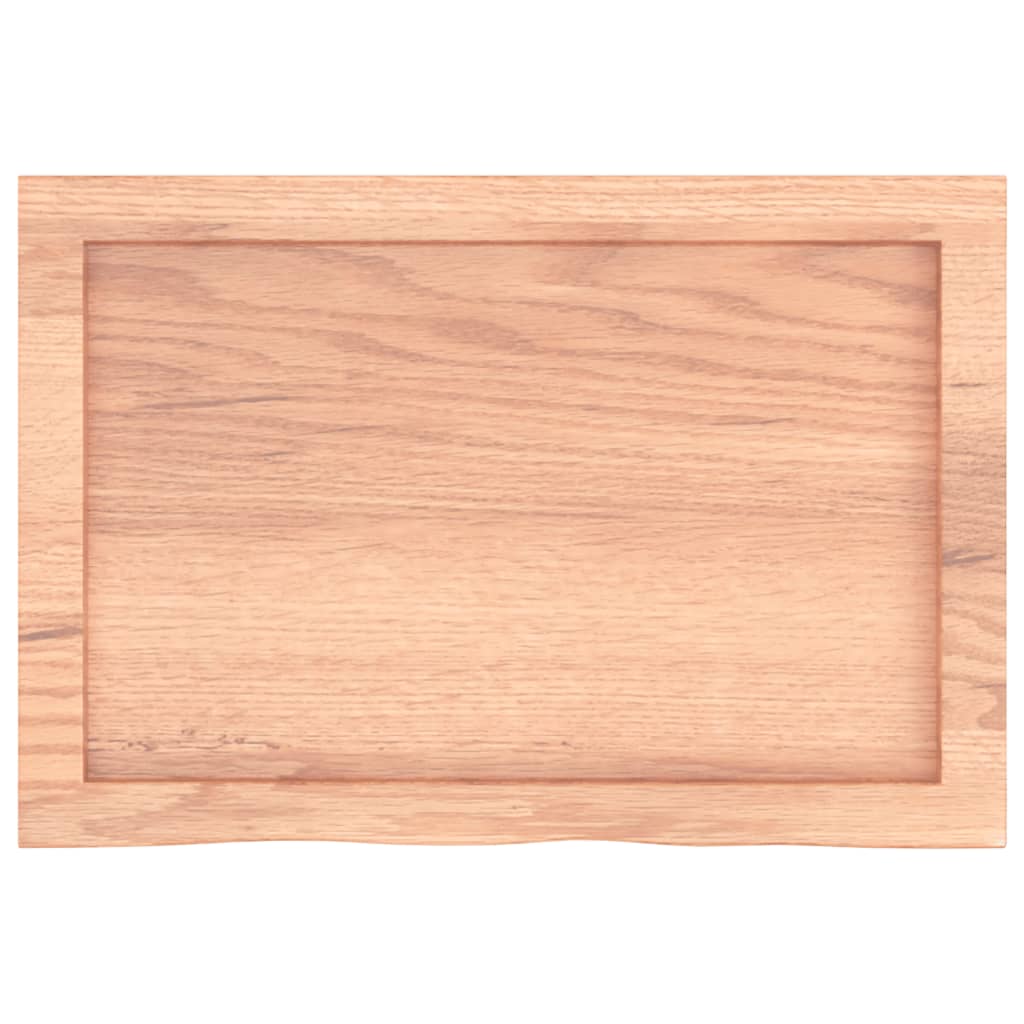 vidaXL Estante pared madera roble tratada marrón claro 60x40x(2-6) cm