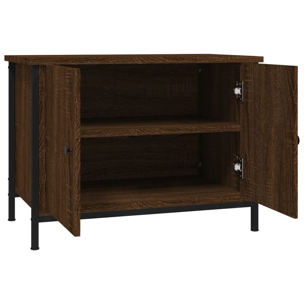 vidaXL Mueble de TV madera contrachapada marrón roble 60x35x45 cm