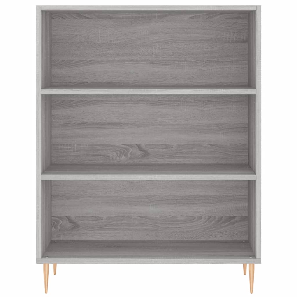 vidaXL Aparador alto madera contrachapada gris sonoma 69,5x34x180 cm