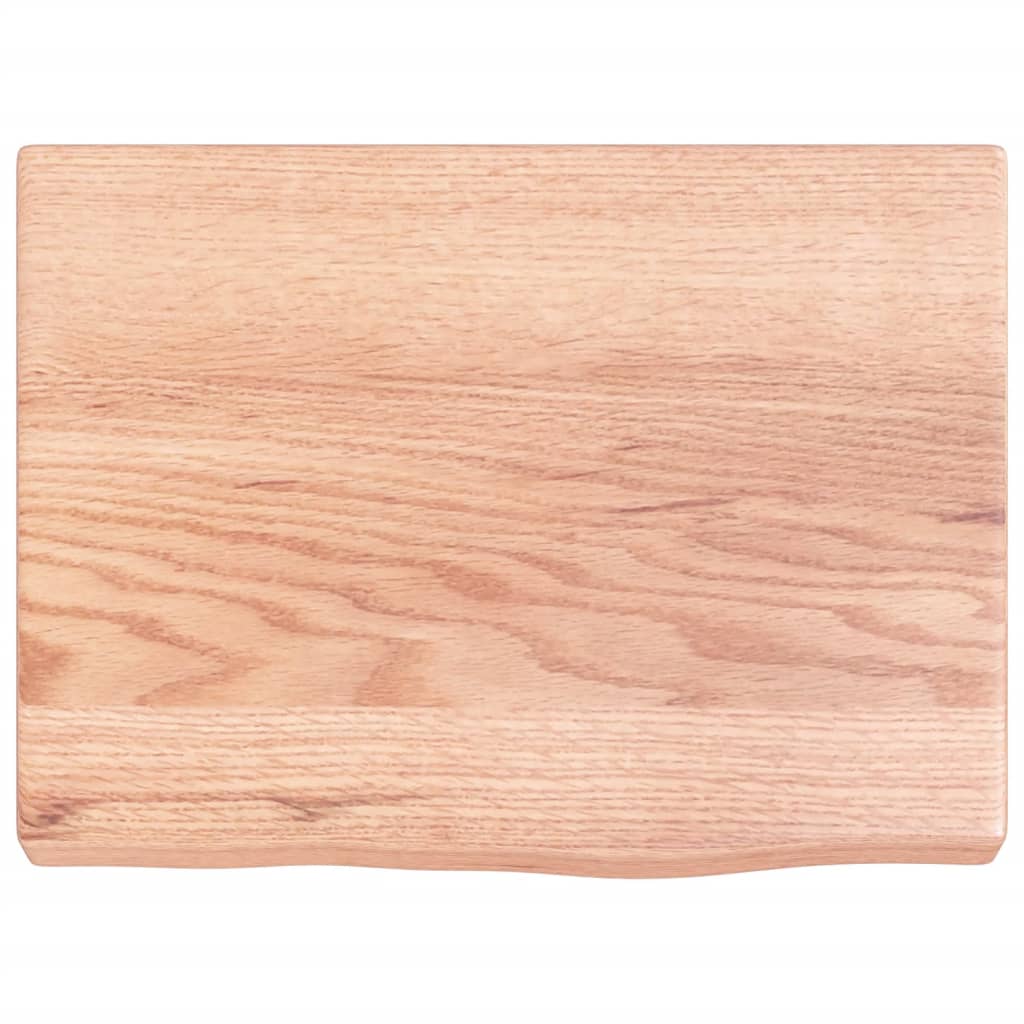 vidaXL Estante pared madera roble tratada marrón claro 40x30x(2-4) cm