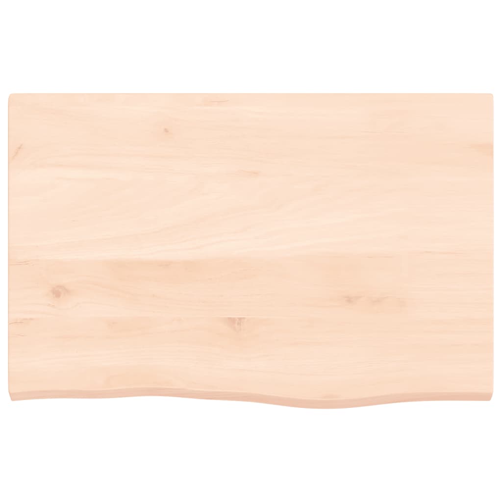 vidaXL Encimera de baño madera maciza sin tratar 60x40x2 cm