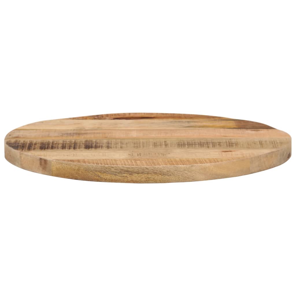 vidaXL Tablero de mesa redondo madera maciza mango rugosa Ø 40x1,5 cm