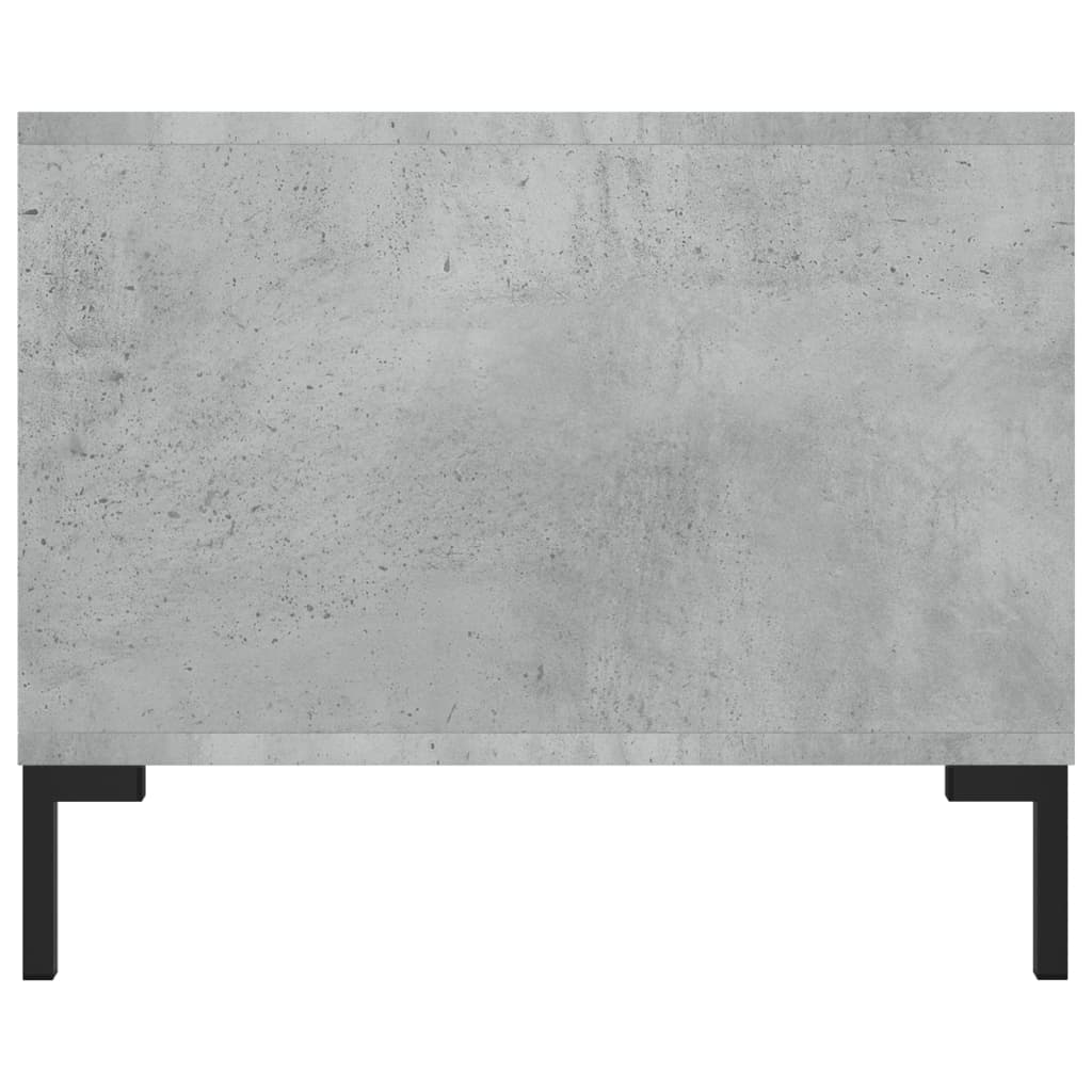 vidaXL Mesa de centro madera contrachapada gris hormigón 102x50x40 cm