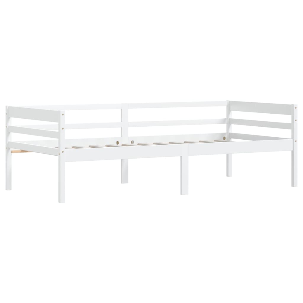 vidaXL Estructura de cama sin colchón madera de pino blanco 90x200 cm