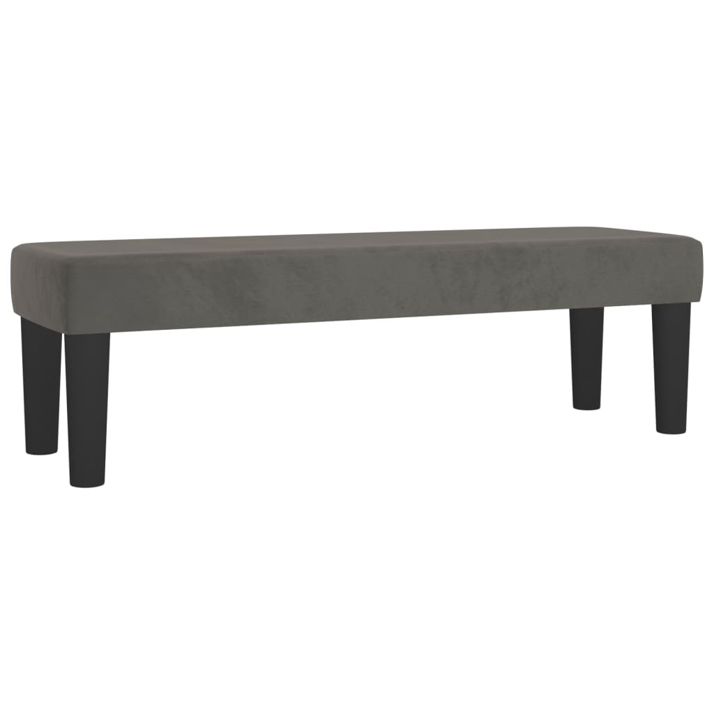 vidaXL Cama box spring con colchón terciopelo gris oscuro 140x200 cm