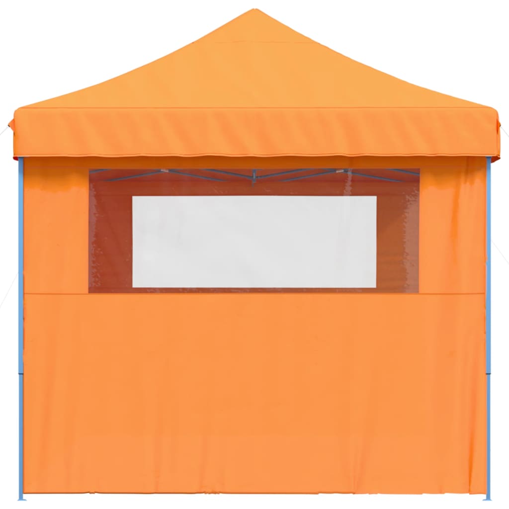 vidaXL Tienda de fiesta plegable Pop-Up 3 paredes laterales naranja