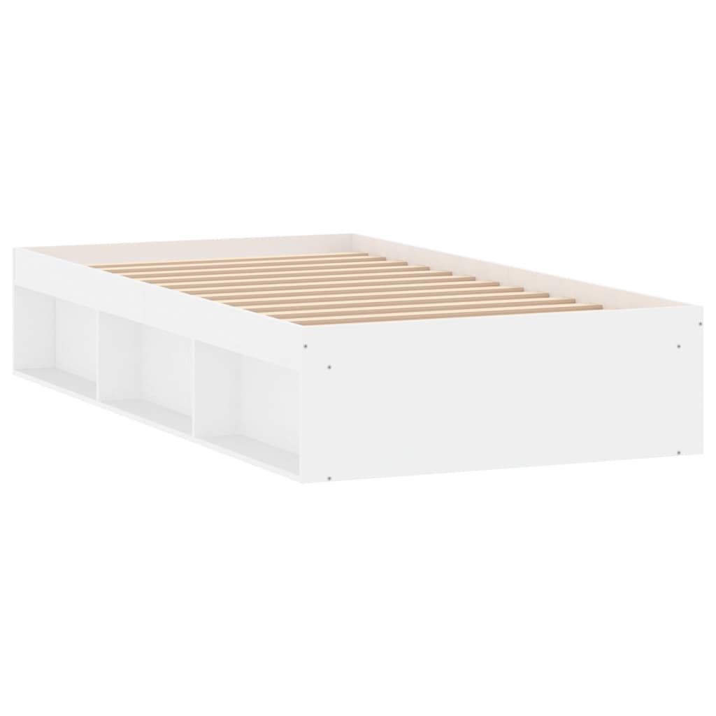 vidaXL Estructura de cama blanca 100x200 cm