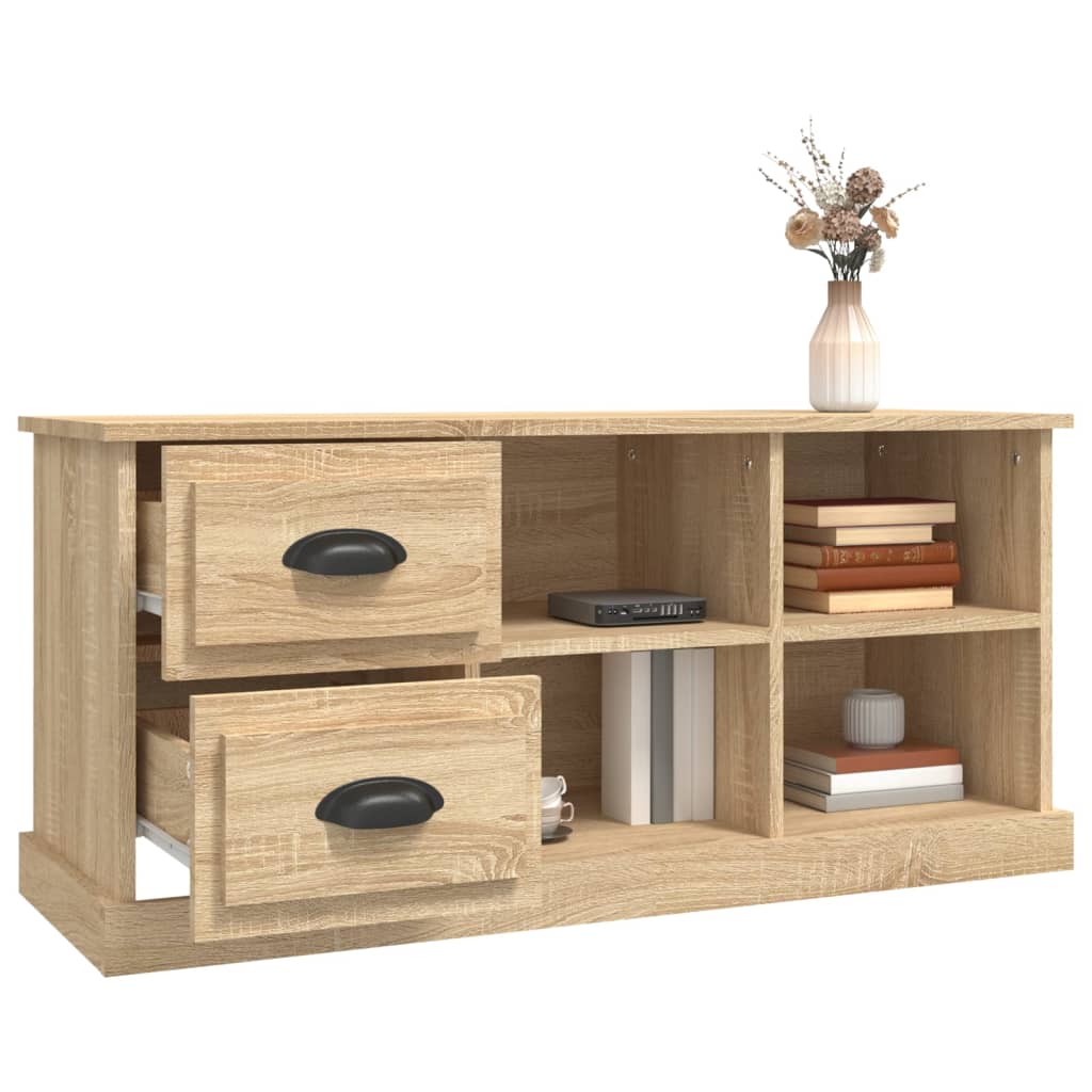 vidaXL Mueble de TV madera contrachapada roble Sonoma 102x35,5x47,5 cm