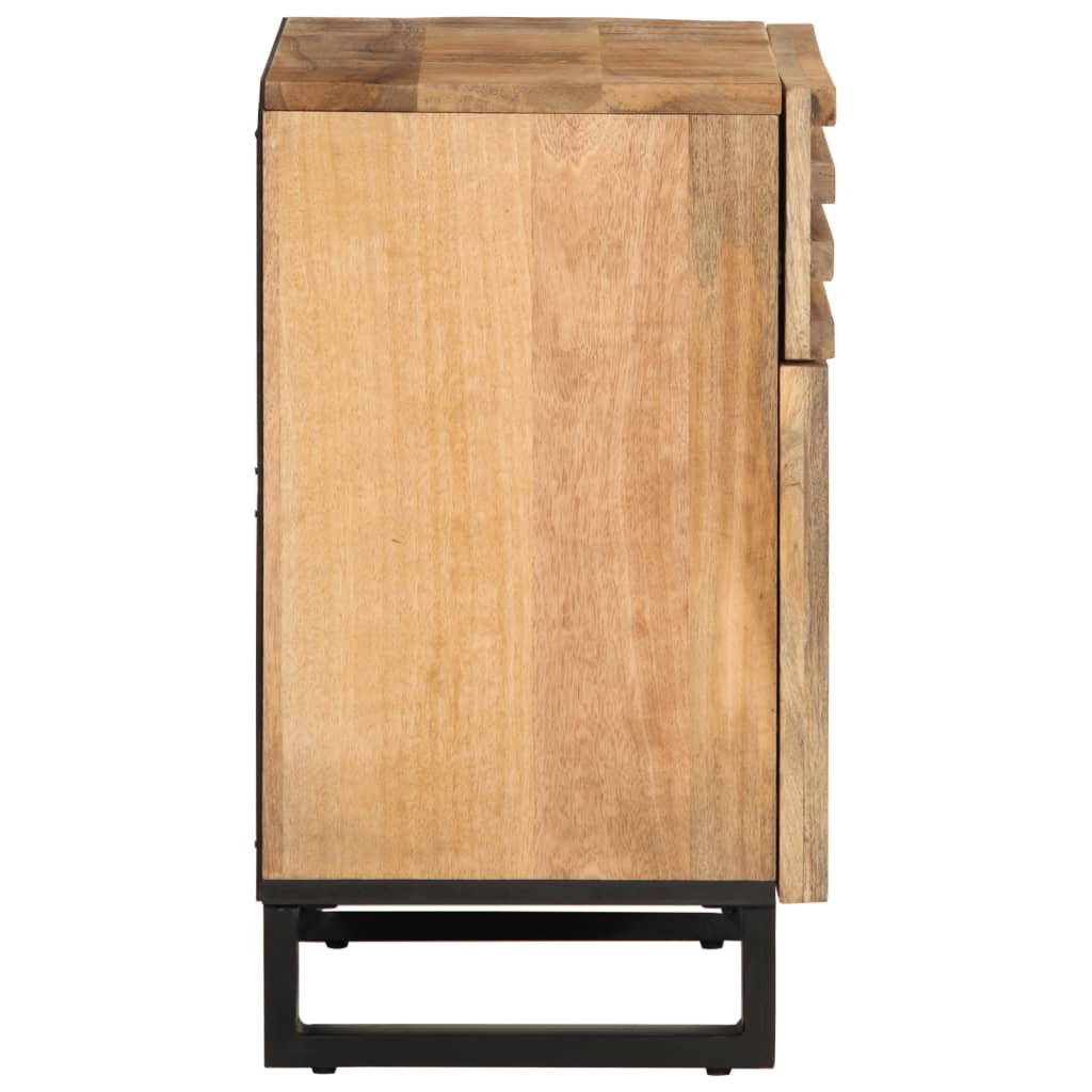 vidaXL Mesita de noche madera maciza de acacia 50x34x60 cm