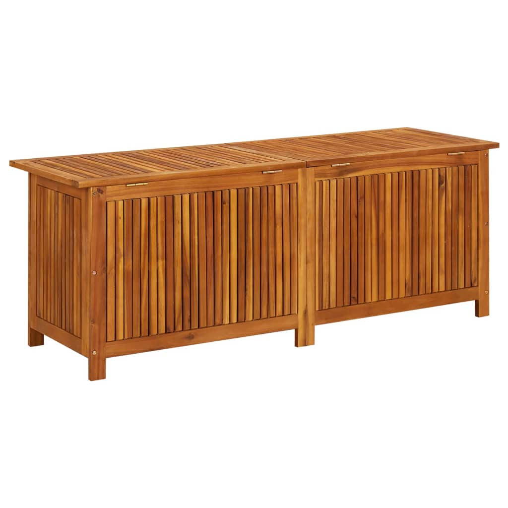 vidaXL Caja de almacenaje de jardín madera maciza acacia 150x50x58 cm