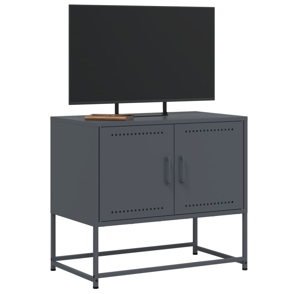 vidaXL Mueble para TV de acero gris antracita 68,5x39x60,5 cm