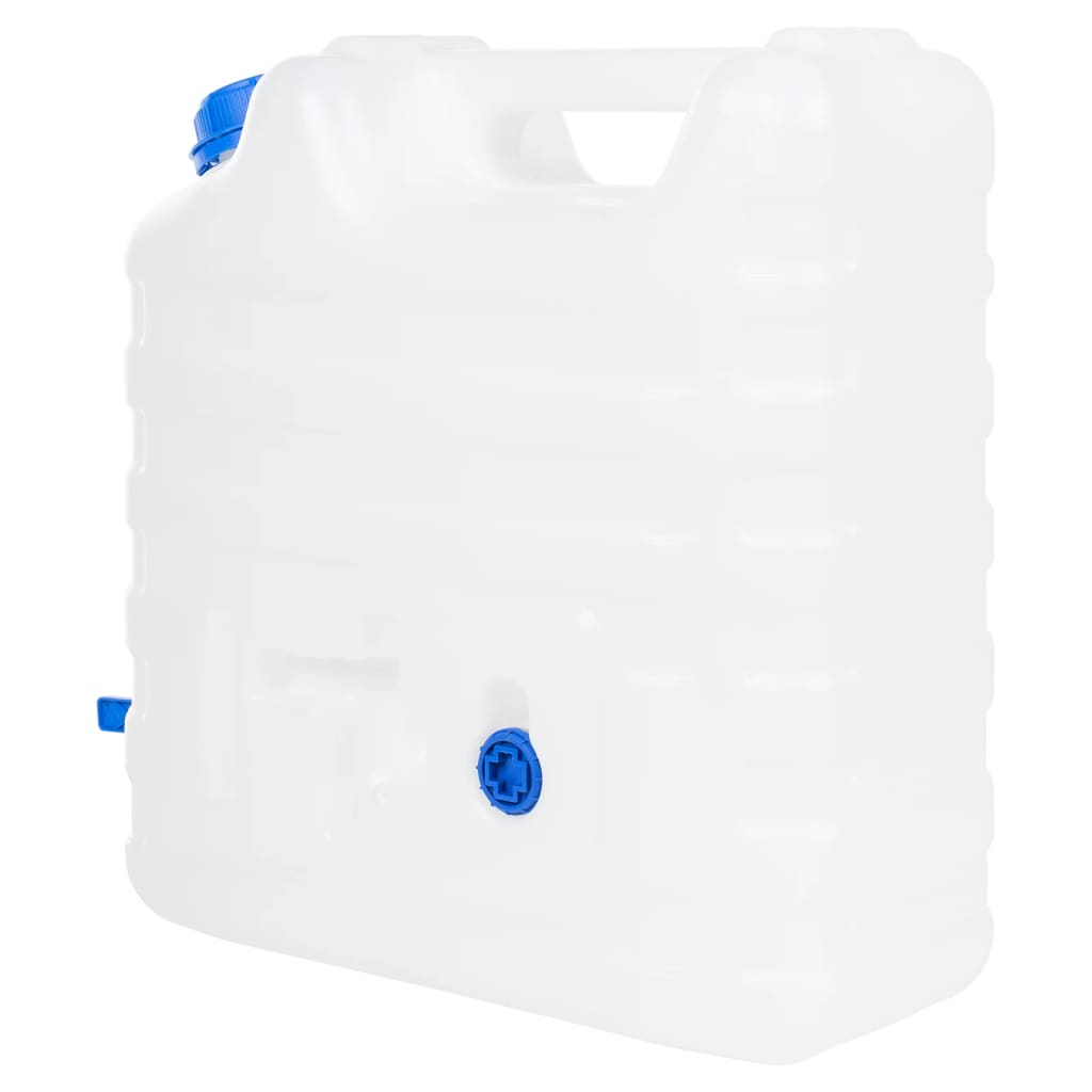 vidaXL Garrafa de agua con grifo plástico transparente 15 litros