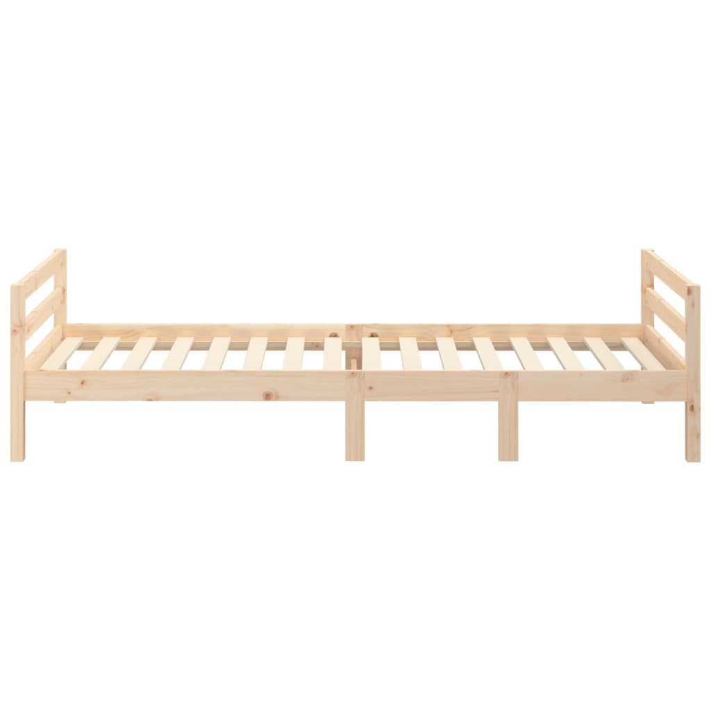 vidaXL Estructura de cama sin colchón madera maciza pino 75x190 cm