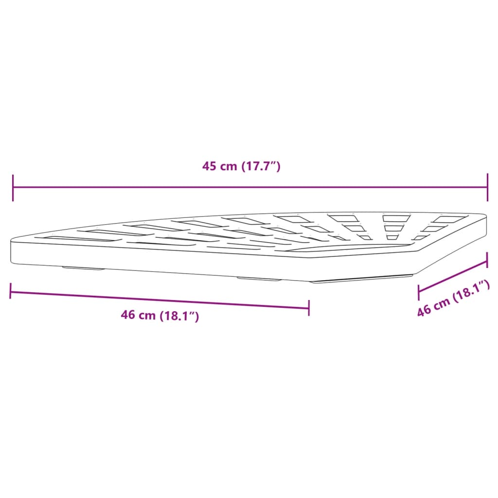 vidaXL Base de sombrilla con asa para parasoles cruzados 14 kg