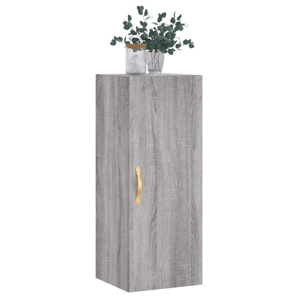 vidaXL Armario de pared gris Sonoma 34,5x34x90 cm