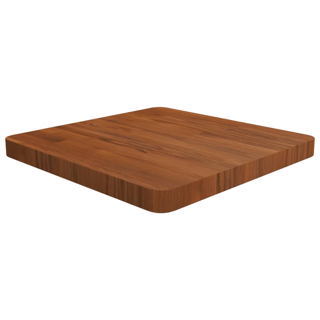 vidaXL Tablero de mesa cuadrada madera roble marrón oscuro 50x50x4 cm