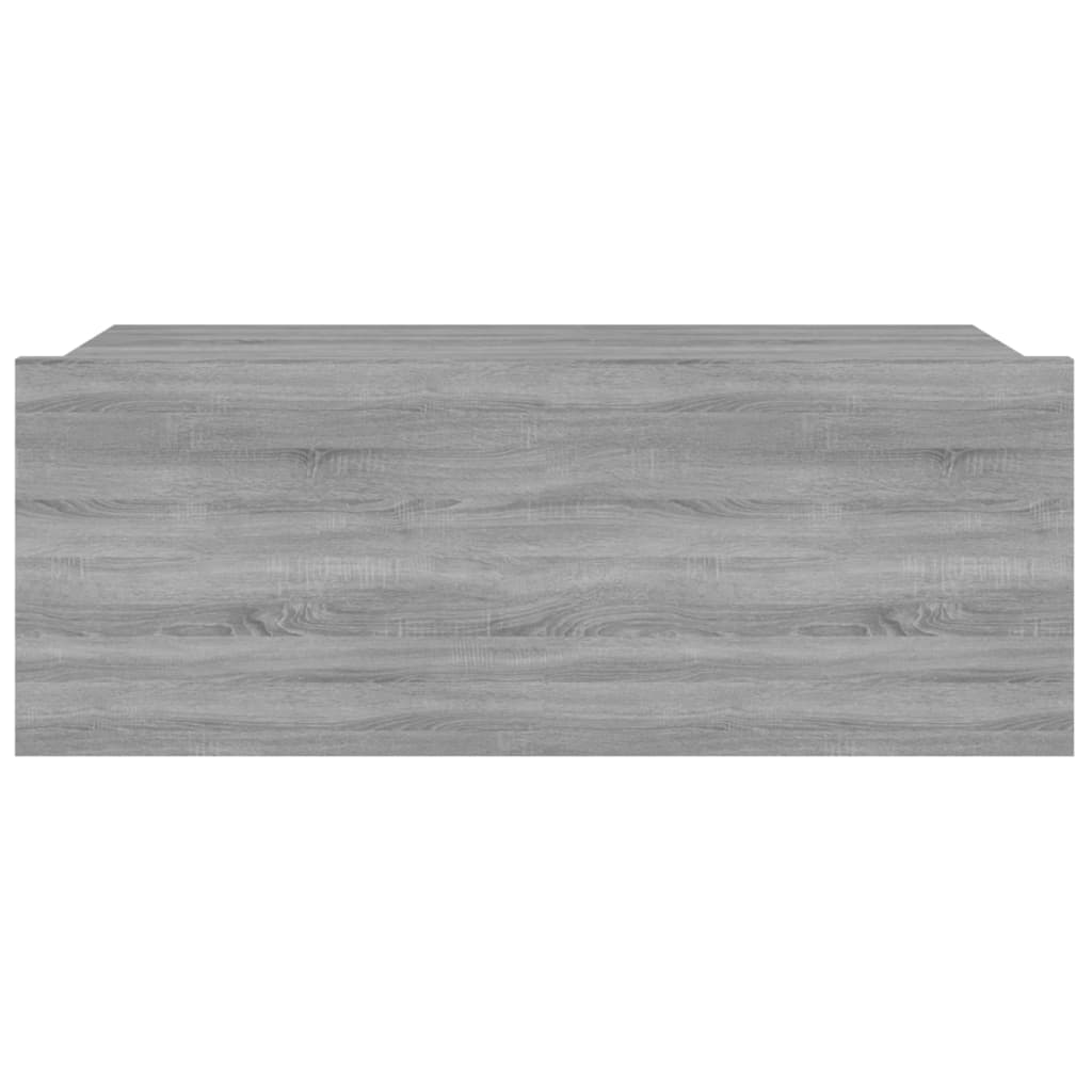 vidaXL Mesita de noche flotante 2 uds madera gris Sonoma 40x30x15 cm