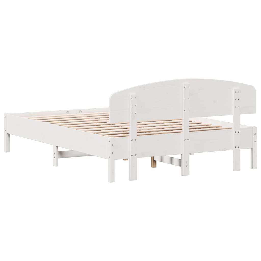 vidaXL Estructura de cama sin colchón madera maciza de pino 160x200 cm