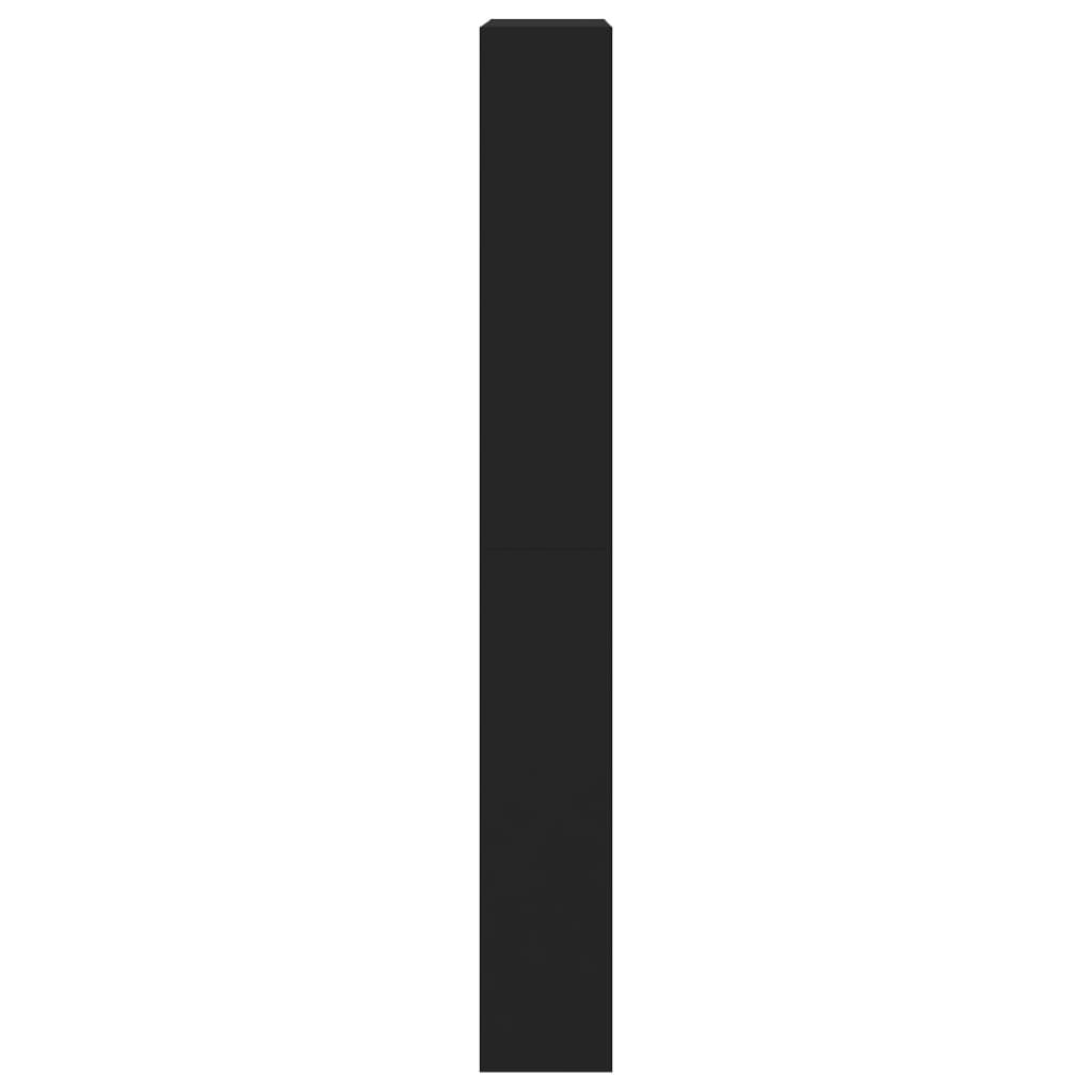 vidaXL Mueble zapatero con 4 cajones abatibles negro 80x21x163,5 cm