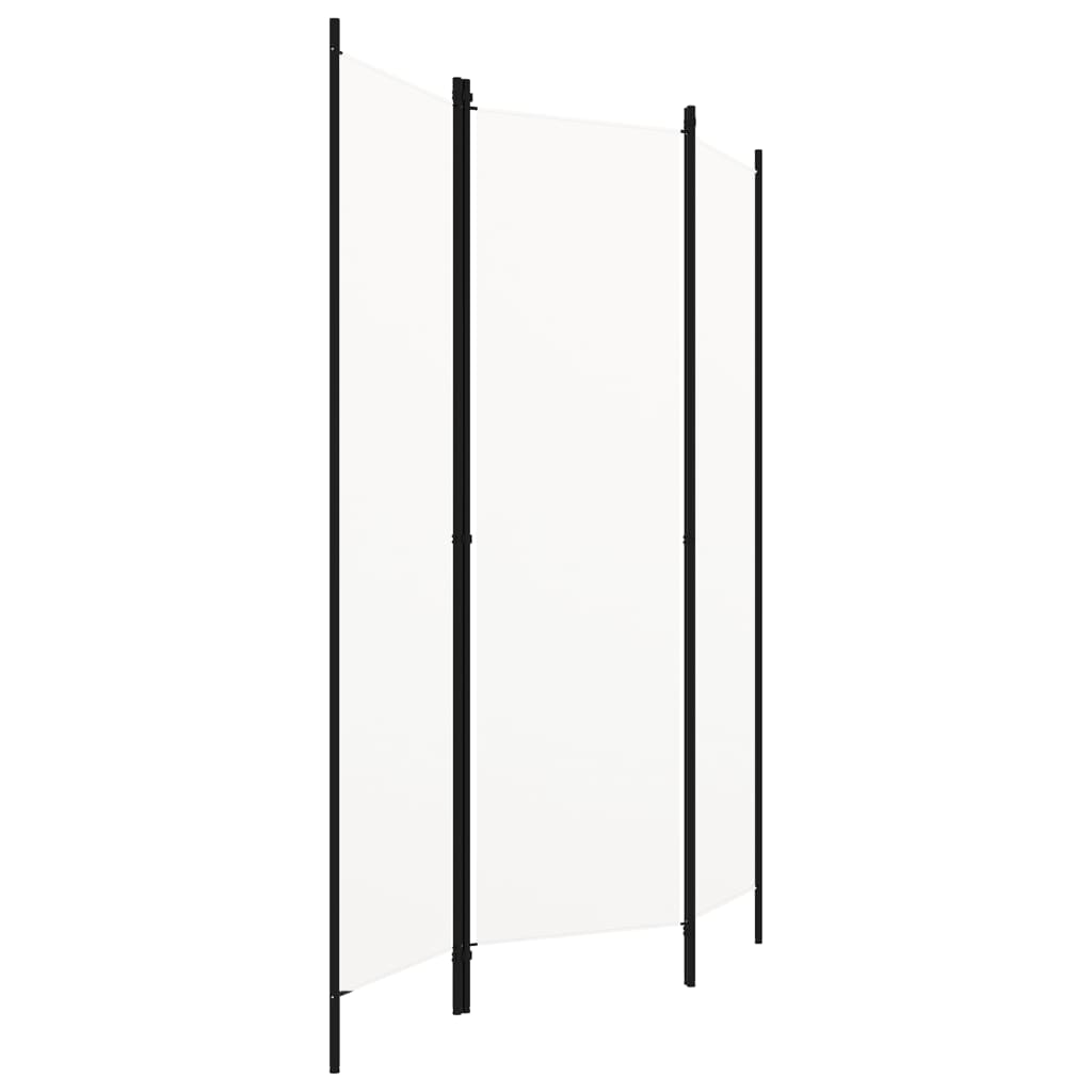 vidaXL Biombo divisor de 3 paneles blanco 150x180 cm