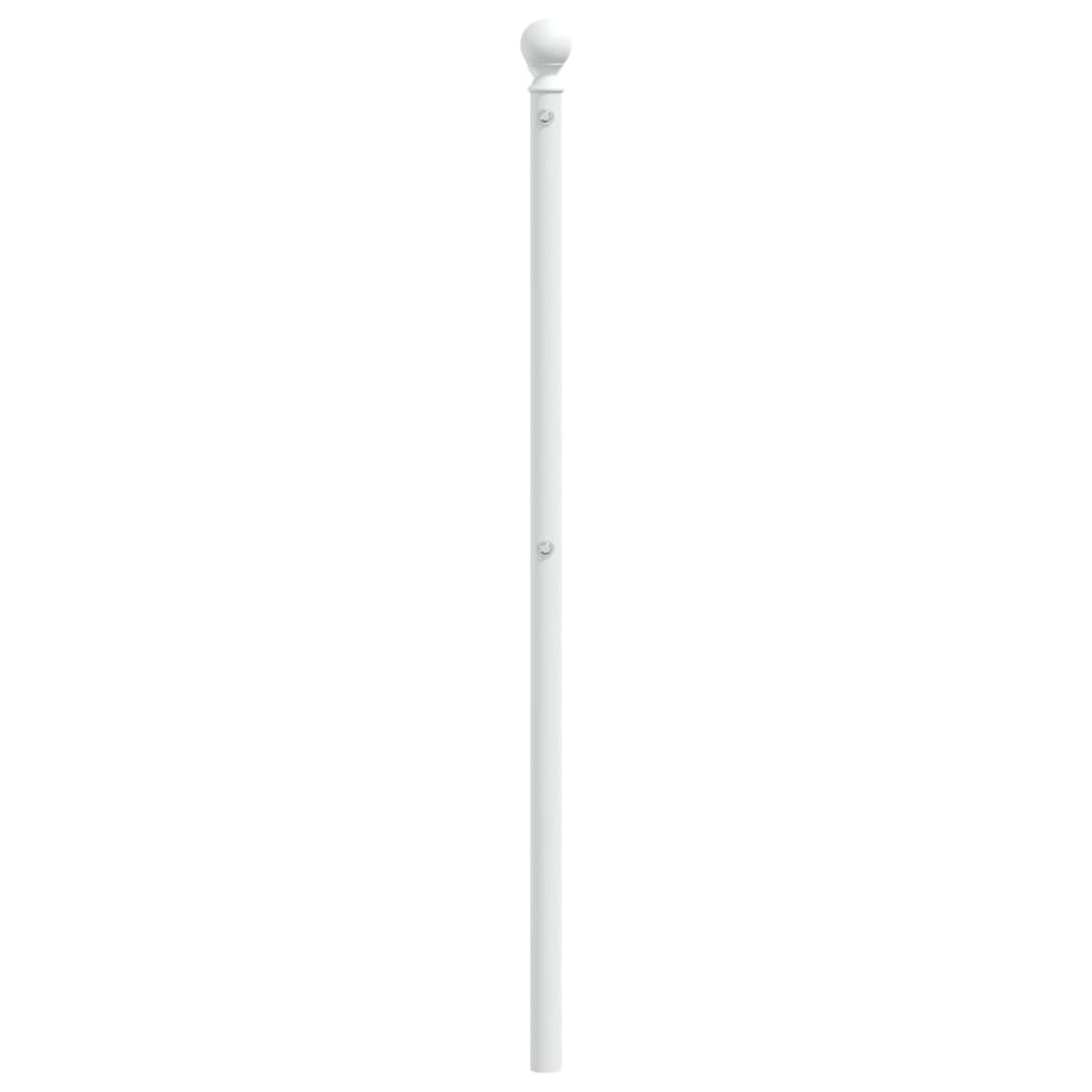 vidaXL Cabecero de metal blanco 160 cm